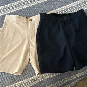 Hogan Kids Black and Cream Shorts